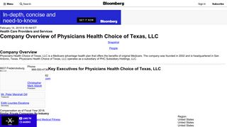 Physicians Health Choice of Texas, LLC: Private Company ...