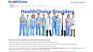 HealthChoice - Network Provider Search
