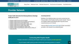 Provider Network - Peoples Health