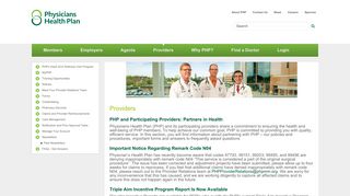 Providers - Physicians Health Plan