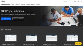 Healthcare Management - IBM Phytel | IBM