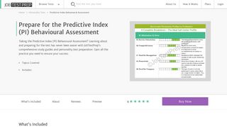 Predictive Index (PI) Behavioural Assessment Preparation - JobTestPrep