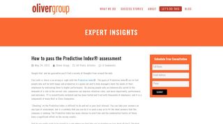 How to pass the Predictive Index® assessment | Oliver Group