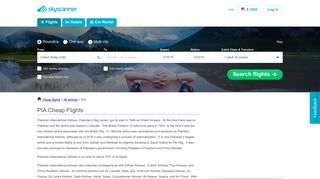 PIA - Cheap flights and Airline Tickets | Skyscanner