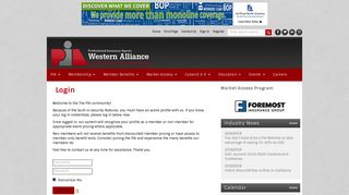 Sign In - Professional Insurance Agents Western Alliance