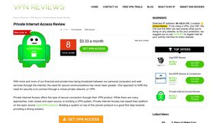 Private Internet Access VPN Review with Free Trial Download