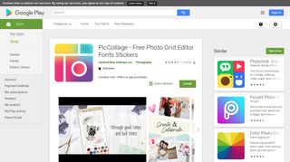 PicCollage - Free Photo Grid Editor Fonts Stickers - Apps on Google ...