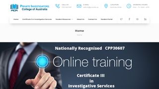 PICA: Certificate 3 in Investigative Services CPP30607