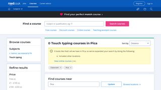 Touch typing courses in Pica | reed.co.uk