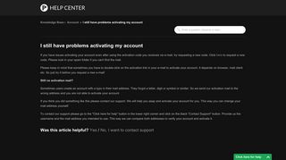 I still have problems activating my account | Picarto.tv - Help Center