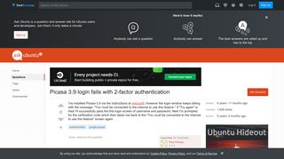 Picasa 3.9 login fails with 2-factor authentication - Ask Ubuntu