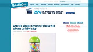 Android: Disable Syncing of Picasa Web Albums to Gallery App