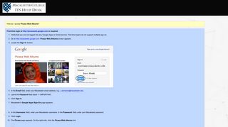 How do I access Picasa Web Albums - Web Help Desk