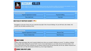 Delete your Piccsy account | accountkiller.com