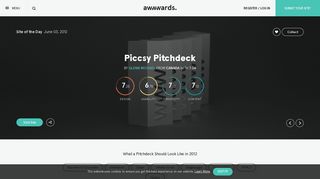 Piccsy Pitchdeck - Awwwards SOTD