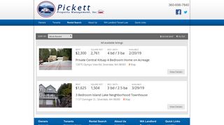 Rental Search - Pickett Properties - Rentals and Property ...