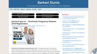 picme.tn.gov.in - Tamilnadu Pregnancy Scheme 2018 Registration