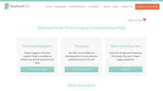 Pictavo Legacy Customer Home Page | YearbookLife