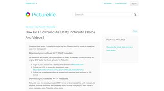How do I download all of my Picturelife photos and videos? – Help ...