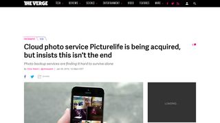 Cloud photo service Picturelife is being acquired, but insists this isn't ...