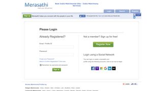 Login - Merasathi.com
