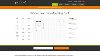 Pidoco - Online Wireframe and UX Prototyping Tool