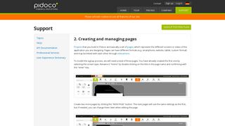 2. Creating pages - by Pidoco