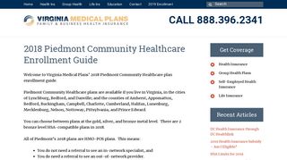 Piedmont Community Healthcare - Virginia Medical Plans