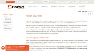 About MyChart | Piedmont Healthcare