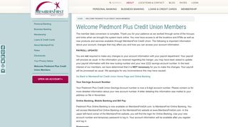 Welcome Piedmont Plus Credit Union Members - Metro Atlanta's ...