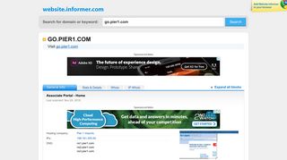 go.pier1.com at WI. Associate Portal - Home - Website Informer