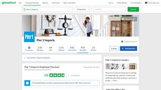 Pier 1 Imports Employee Benefit: Employee Discount | Glassdoor