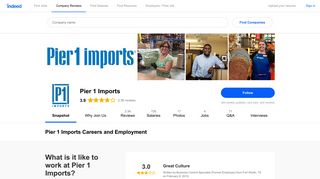 Pier 1 Imports Careers and Employment | Indeed.com