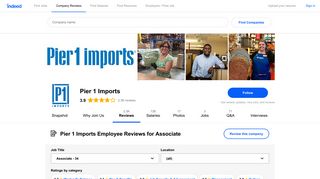 Working as an Associate at Pier 1 Imports: Employee Reviews ...