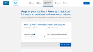My Pier 1 Rewards Credit Card - - Comenity