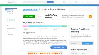 Access go.pier1.com. Associate Portal - Home