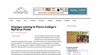Changes coming to Pierce College's MyPierce Portal