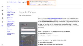 Login to Canvas: Student Guide - Dashboard - Instructure