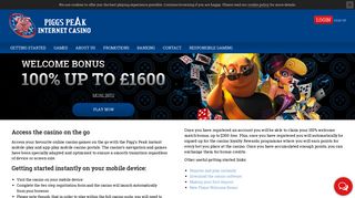 Go mobile with Piggs Peak Online Casino
