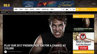 Play Our 2017 Pigskin Pick 'Em for a Chance at $10,000 - 99.5 WKDQ