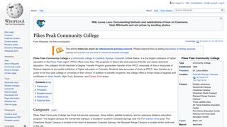 Pikes Peak Community College - Wikipedia