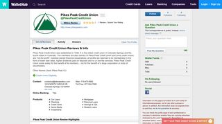 Pikes Peak Credit Union Reviews - WalletHub