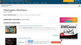 Pilkington Brothers | British company | Britannica.com