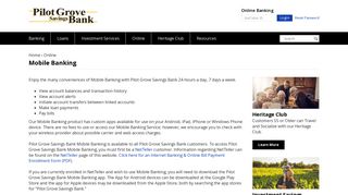 Mobile Banking › Pilot Grove Savings Bank