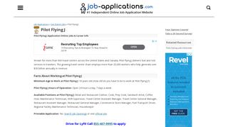 Pilot Flying J Application, Jobs & Careers Online - Job-Applications.com