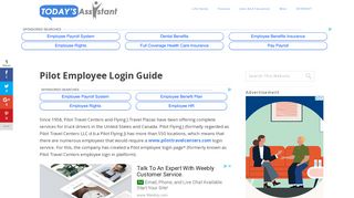 Pilot Employee Login Guide | Today's Assistant