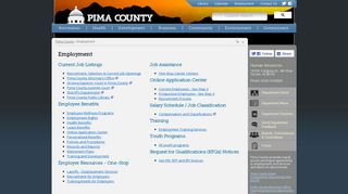 Employment - Pima County