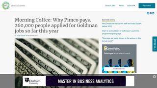 Why Pimco pays. 260000 people applied for Goldman Sachs jobs so ...