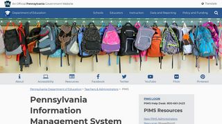 Pennsylvania Information Management System (PIMS)
