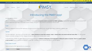 Introducing the PIMSY app! - pimsy ehr
